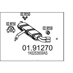 Koncový tlmič výfuku MTS 01.91270