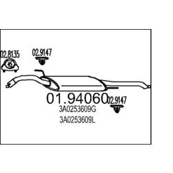 Koncový tlmič výfuku MTS 01.94060