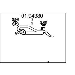 Koncový tlmič výfuku MTS 01.94380