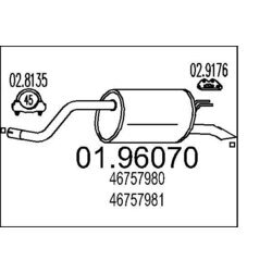Koncový tlmič výfuku MTS 01.96070