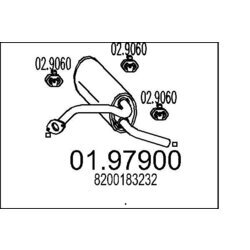 Koncový tlmič výfuku MTS 01.97900