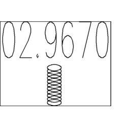 Tlmič výfuku - montážna sada MTS 02.9670