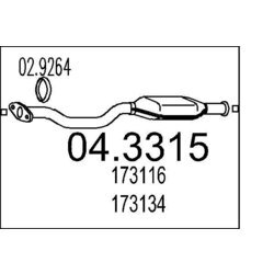 Katalyzátor MTS 04.3315