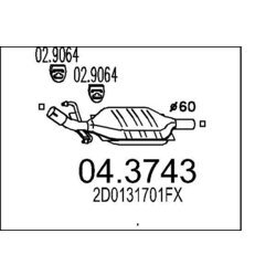 Katalyzátor MTS 04.3743