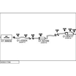 Výfukový systém MTS NISS31778A131397