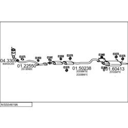 Výfukový systém MTS NISS54619A017243