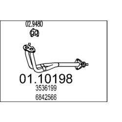 Výfukové potrubie MTS 01.10198