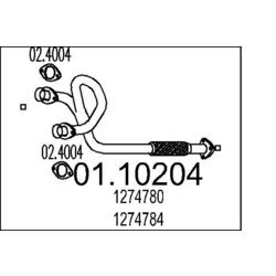 Výfukové potrubie MTS 01.10204