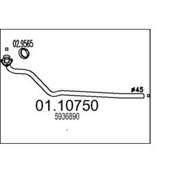 Výfukové potrubie MTS 01.10750