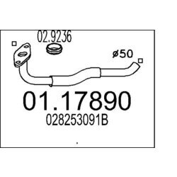 Výfukové potrubie MTS 01.17890