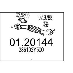 Výfukové potrubie MTS 01.20144