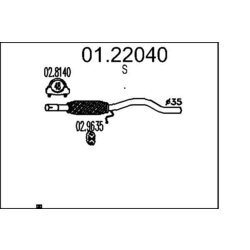 Výfukové potrubie MTS 01.22040
