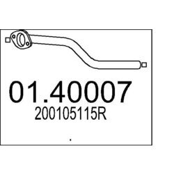 Výfukové potrubie MTS 01.40007