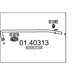 Výfukové potrubie MTS 01.40313