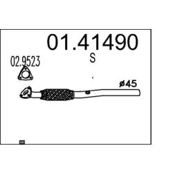 Výfukové potrubie MTS 01.41490