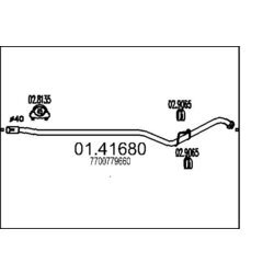 Výfukové potrubie MTS 01.41680