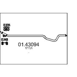 Výfukové potrubie MTS 01.43094