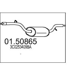 Stredný tlmič výfuku MTS 01.50865