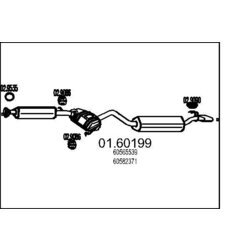 Koncový tlmič výfuku MTS 01.60199