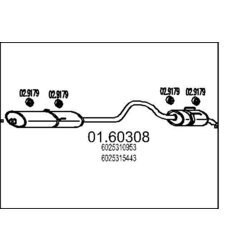 Koncový tlmič výfuku MTS 01.60308