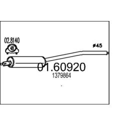 Koncový tlmič výfuku MTS 01.60920