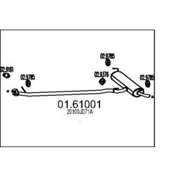 Koncový tlmič výfuku MTS 01.61001