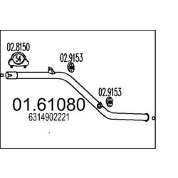 Koncový tlmič výfuku MTS 01.61080