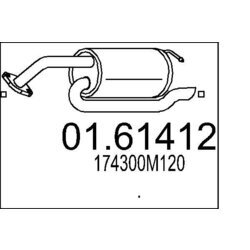Koncový tlmič výfuku MTS 01.61412