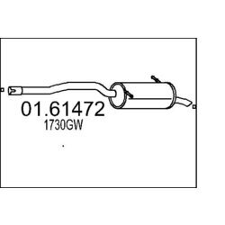 Koncový tlmič výfuku MTS 01.61472