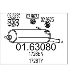 Koncový tlmič výfuku MTS 01.63080