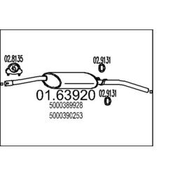 Koncový tlmič výfuku MTS 01.63920