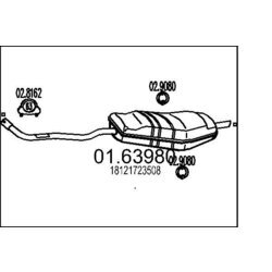 Koncový tlmič výfuku MTS 01.63980