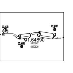 Koncový tlmič výfuku MTS 01.64890