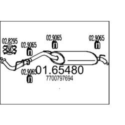 Koncový tlmič výfuku MTS 01.65480