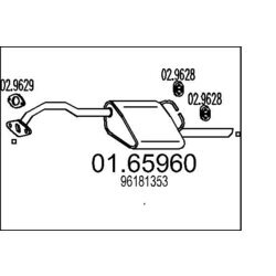 Koncový tlmič výfuku MTS 01.65960