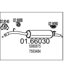 Koncový tlmič výfuku MTS 01.66030