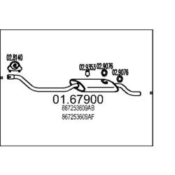 Koncový tlmič výfuku MTS 01.67900