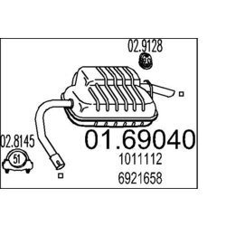 Koncový tlmič výfuku MTS 01.69040