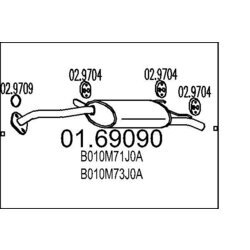 Koncový tlmič výfuku MTS 01.69090