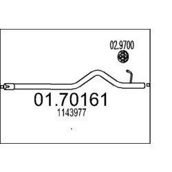 Výfukové potrubie MTS 01.70161