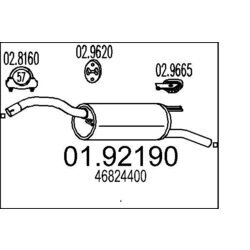 Koncový tlmič výfuku MTS 01.92190