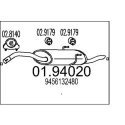 Koncový tlmič výfuku MTS 01.94020
