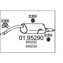 Koncový tlmič výfuku MTS 01.95290