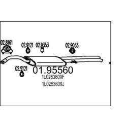 Koncový tlmič výfuku MTS 01.95560