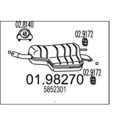 Koncový tlmič výfuku MTS 01.98270
