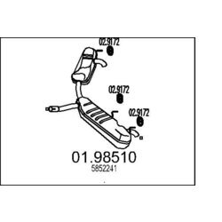 Koncový tlmič výfuku MTS 01.98510