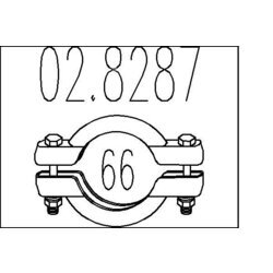 Spojka trubiek výfukového systému MTS 02.8287