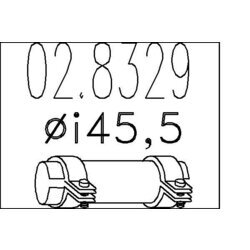 Spojka trubiek výfukového systému MTS 02.8329