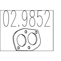 Tesnenie výfukovej trubky MTS 02.9852
