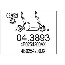 Katalyzátor MTS 04.3893
